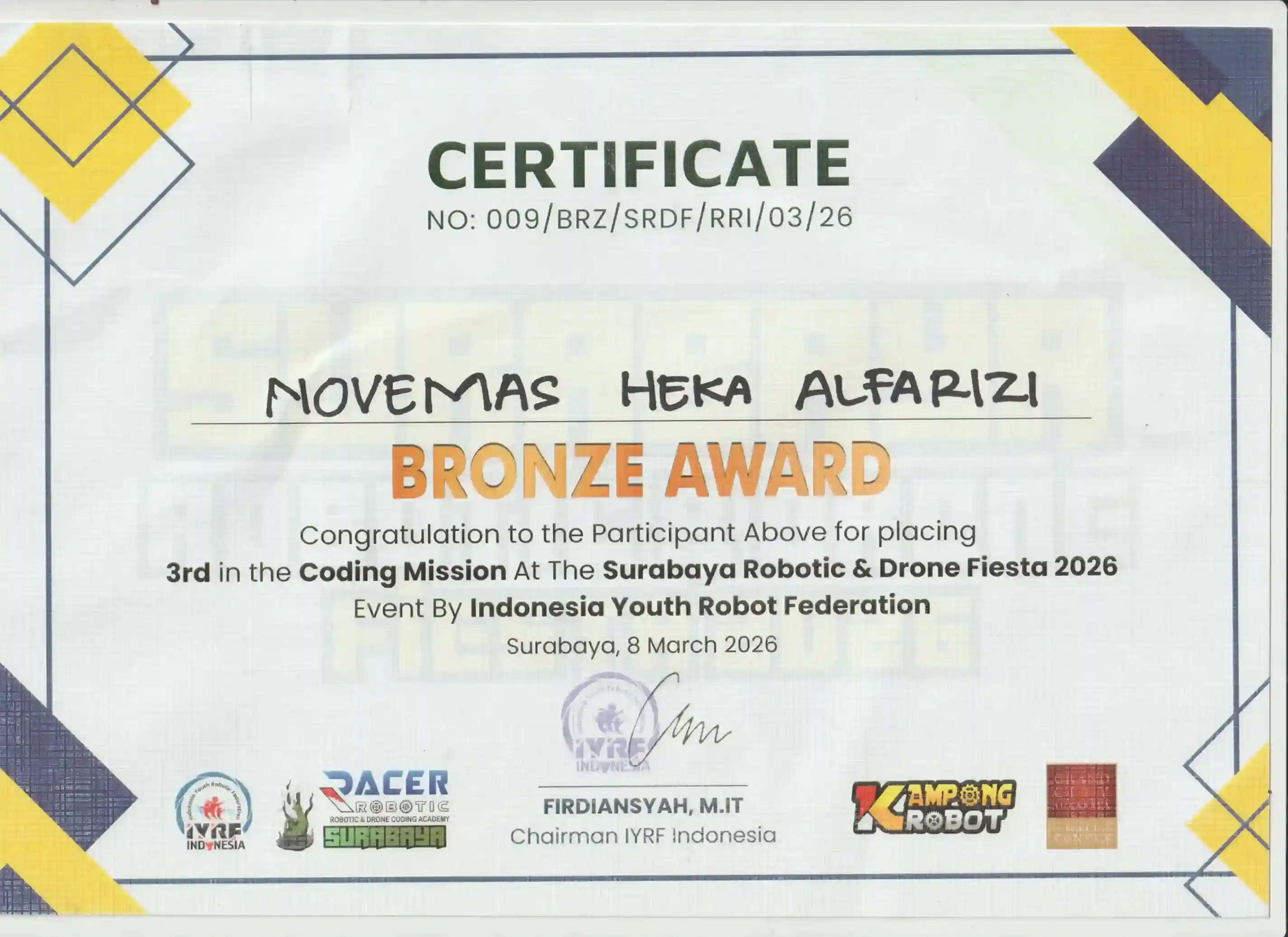 Coding Certificate 1